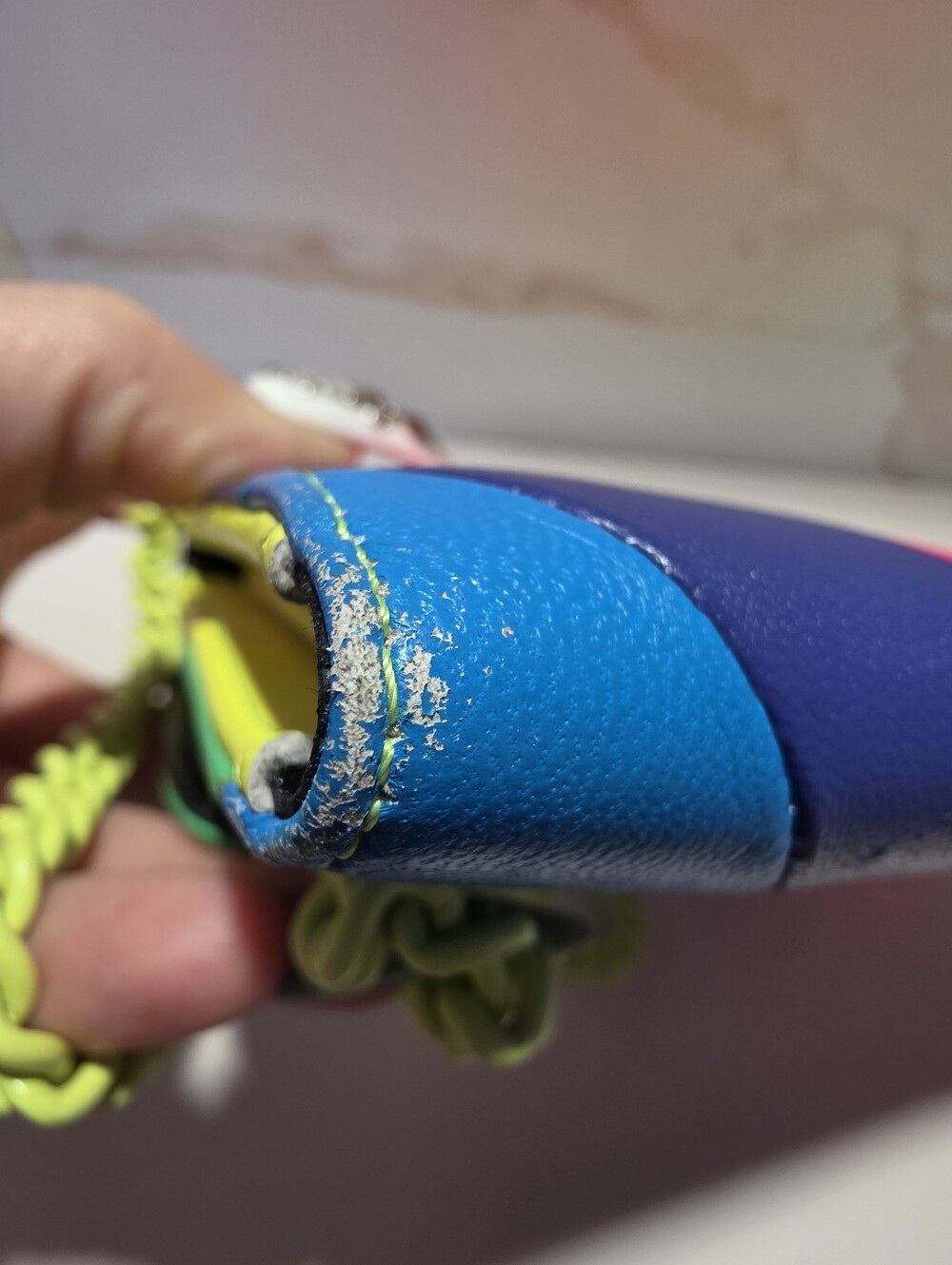 Kurt Geiger London Brixton Chain Wallet in Neon Rainbow. - Picture 7 of 8
